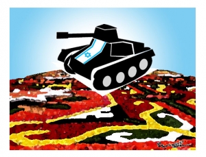 L'artiste flamand s'inspirera des motifs disponibles à Jaffa pour réaliser les 1.250 mètres carrés de fleurs